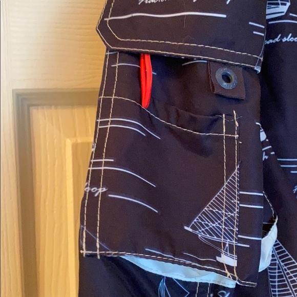 MEN’S SWIM TRUNKS WITH SAILBOAT DESIGN!! MEXICO - Picture 2 of 4